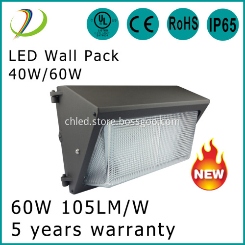 60W Outdoor IP65 Led Wall Pack Lights
